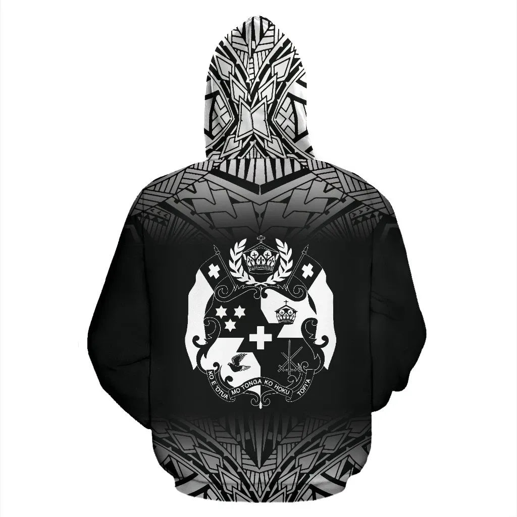 Tonga All Over Hoodie Fog Black Style
