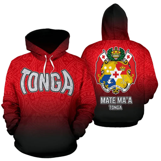 Tonga All Over Hoodie - Mate Ma'a Tonga