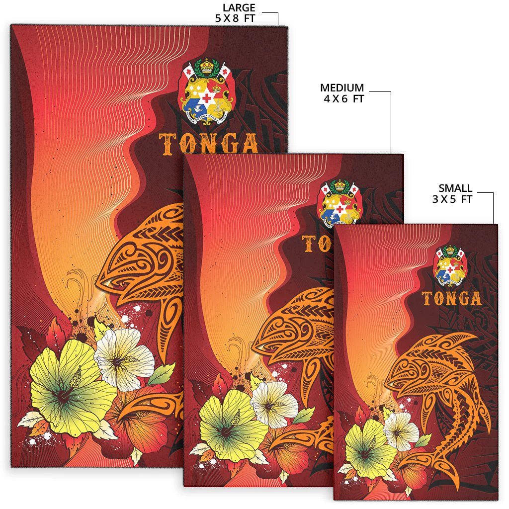 Tonga Area Rugs - Tribal Tuna Fish