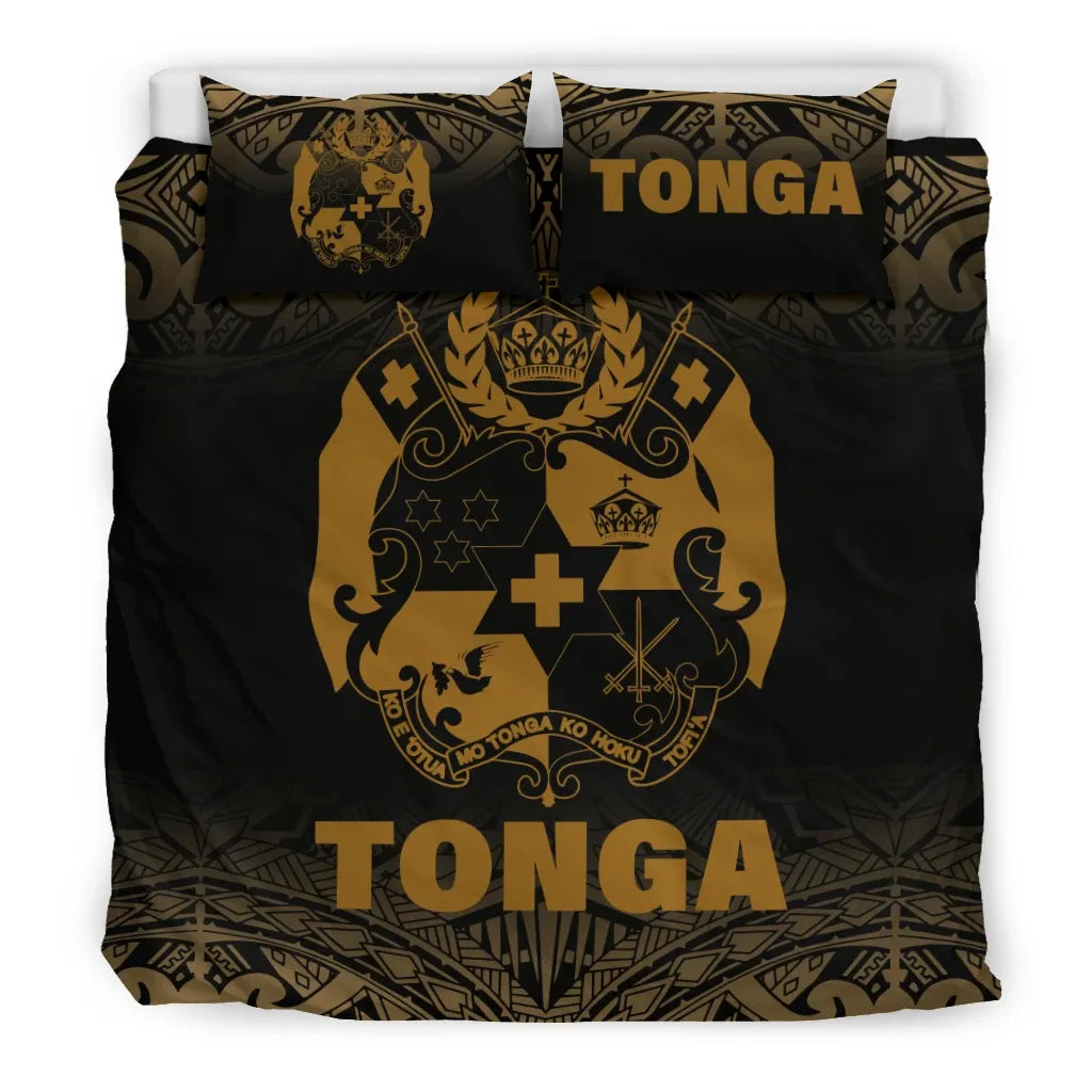 Tonga Duvet Cover Set - Gold Fog Style