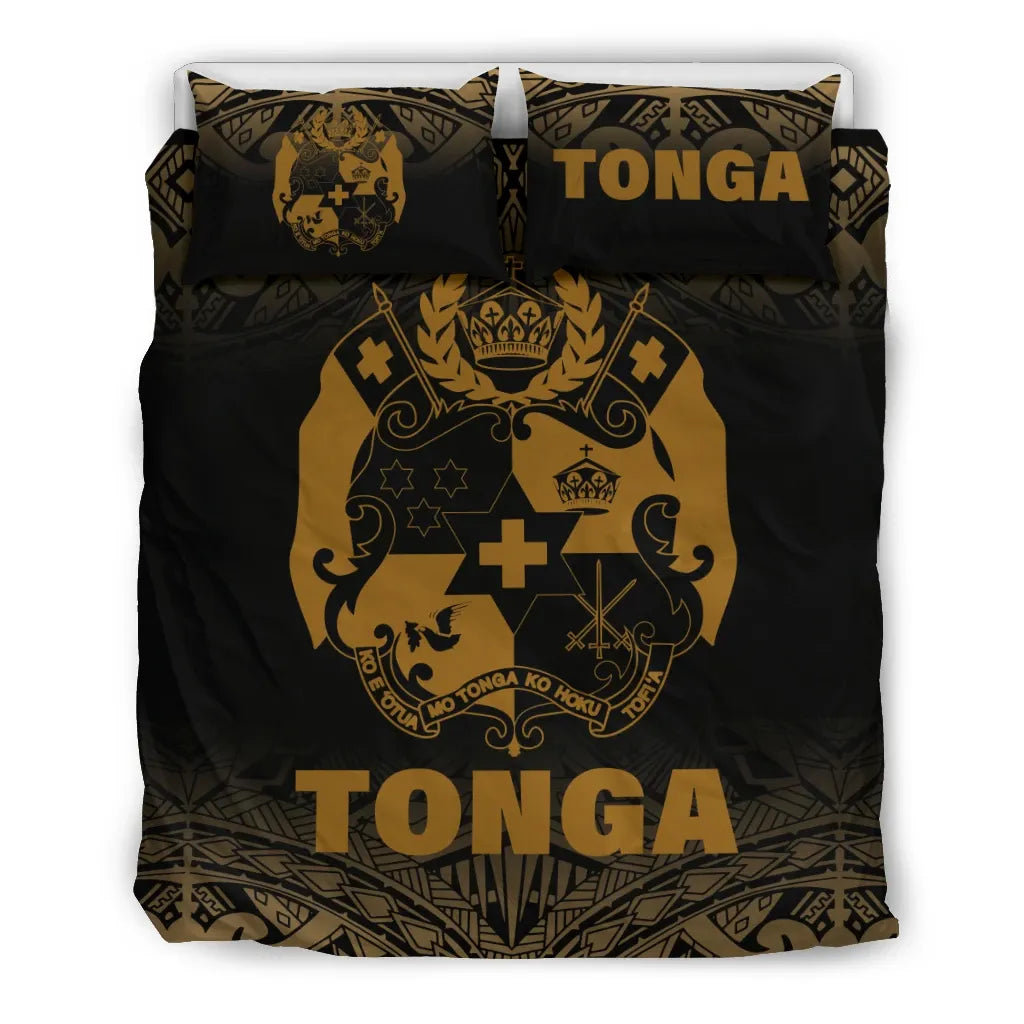 Tonga Duvet Cover Set - Gold Fog Style