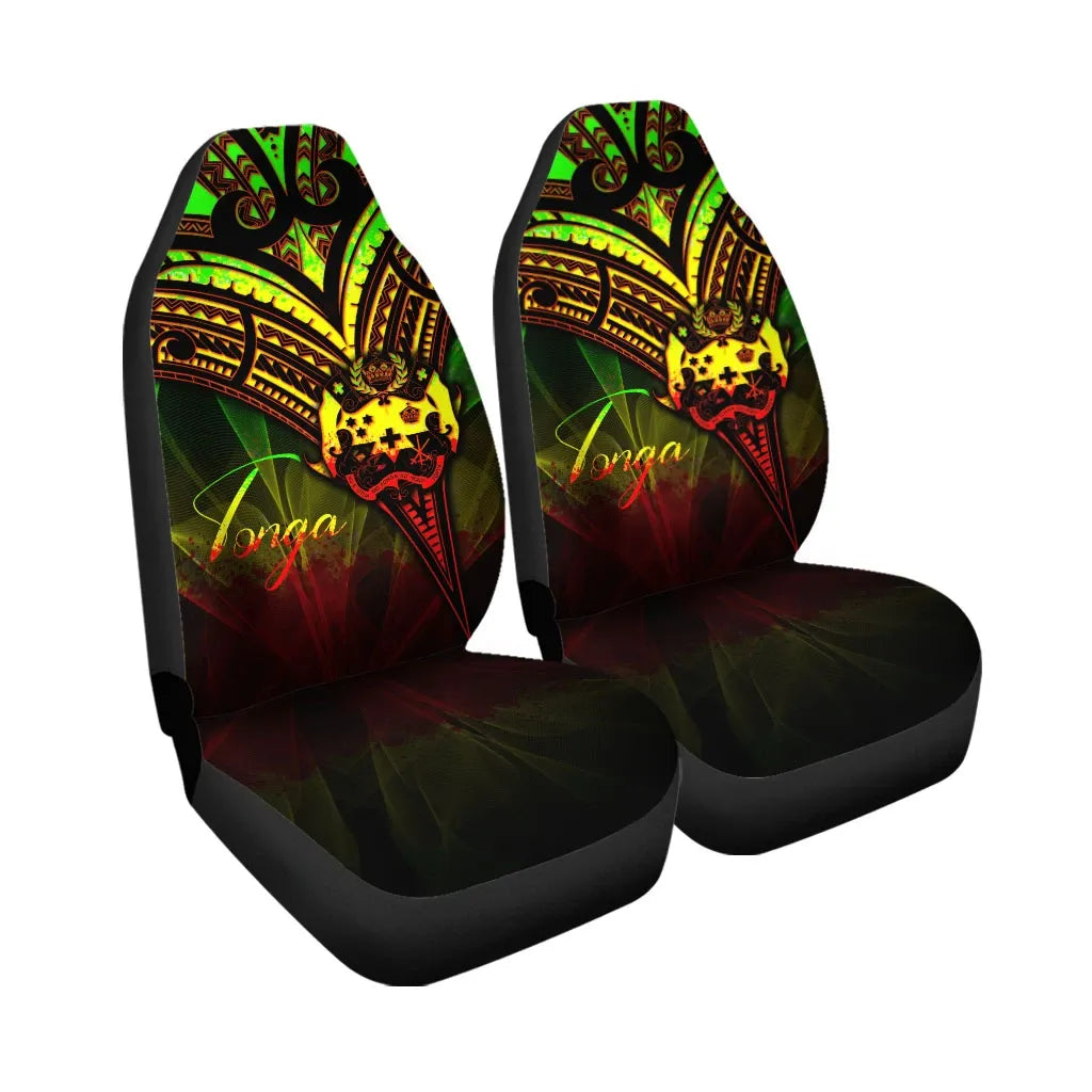Tonga Car Seat Cover - Cross Style Reggae Color