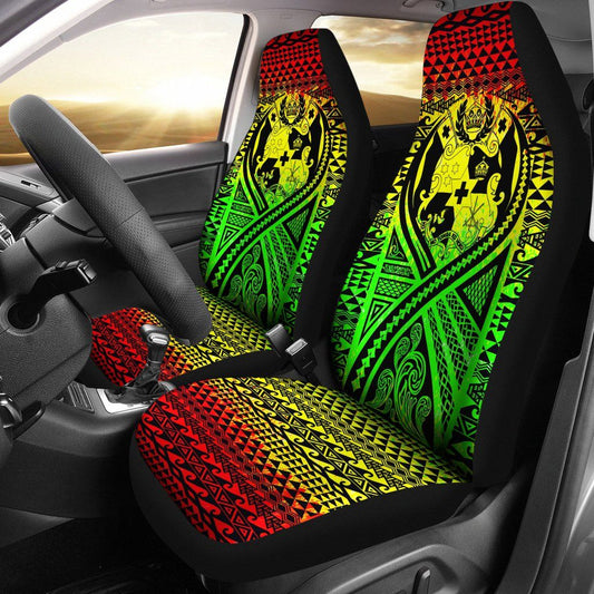 Tonga Car Seat Cover - Tonga Coat Of Arms Polynesian Tattoo Reggae