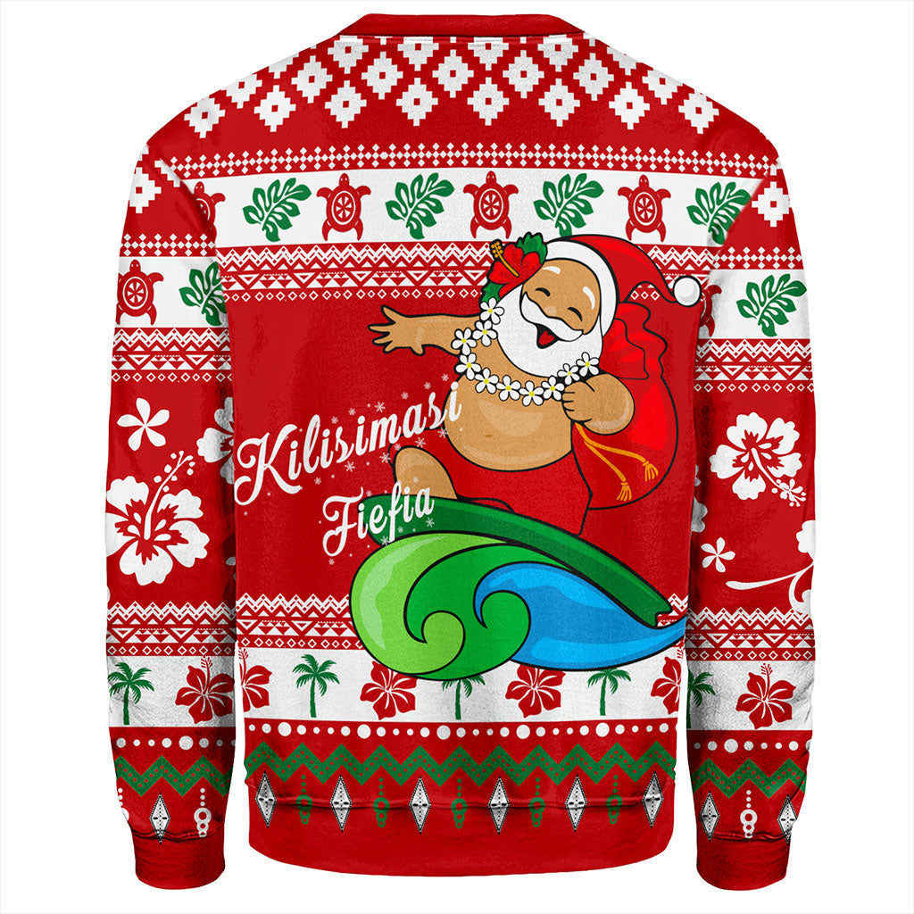 Tonga Sweatshirt Santa Claus Ho Ho Ho Christmas