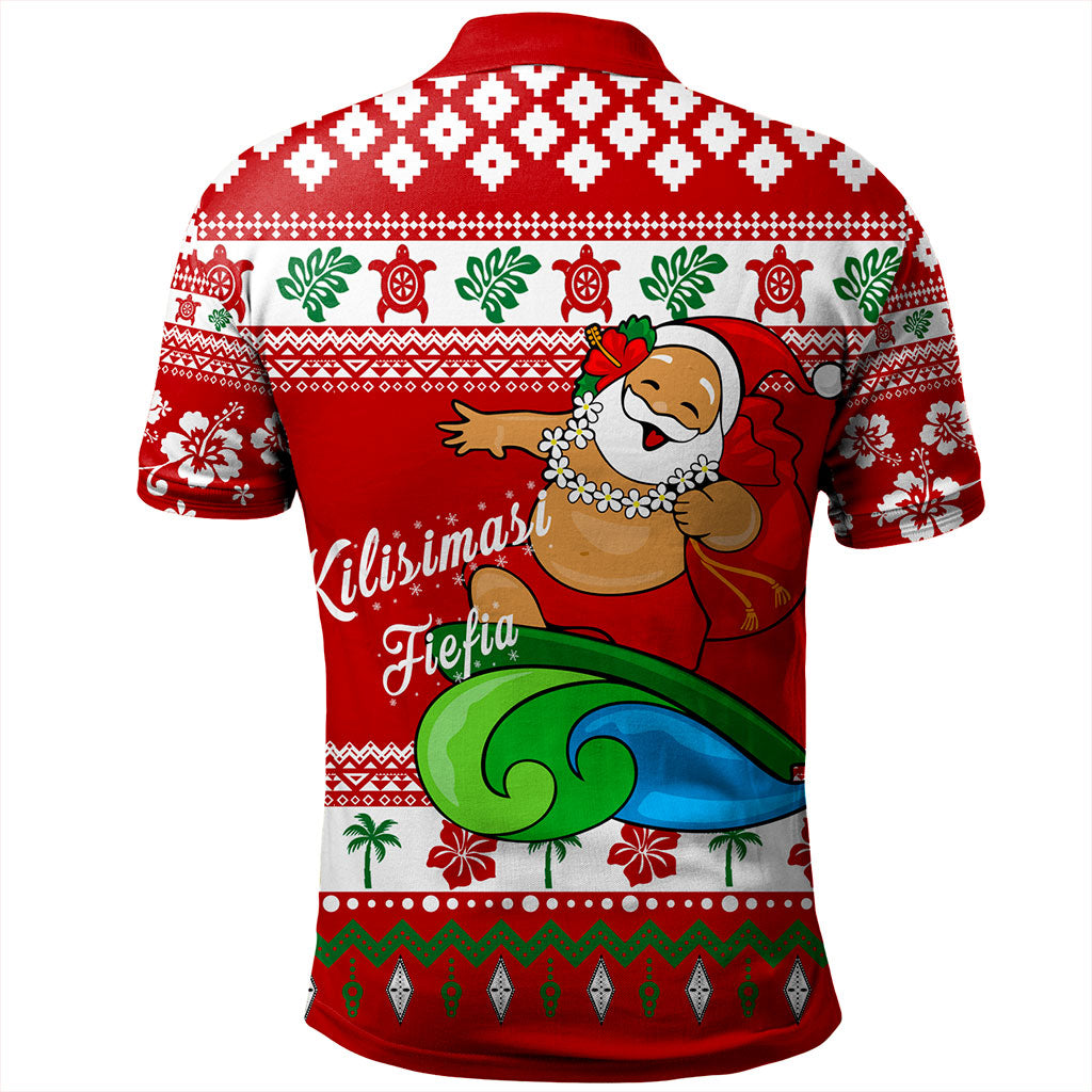 Tonga Polo Shirt Santa Claus Ho Ho Ho Christmas