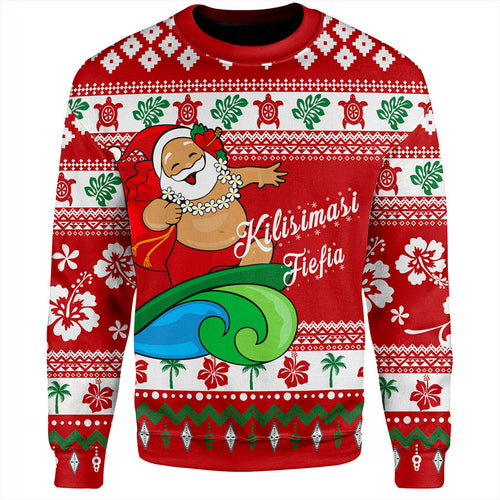 Tonga Sweatshirt Santa Claus Ho Ho Ho Christmas