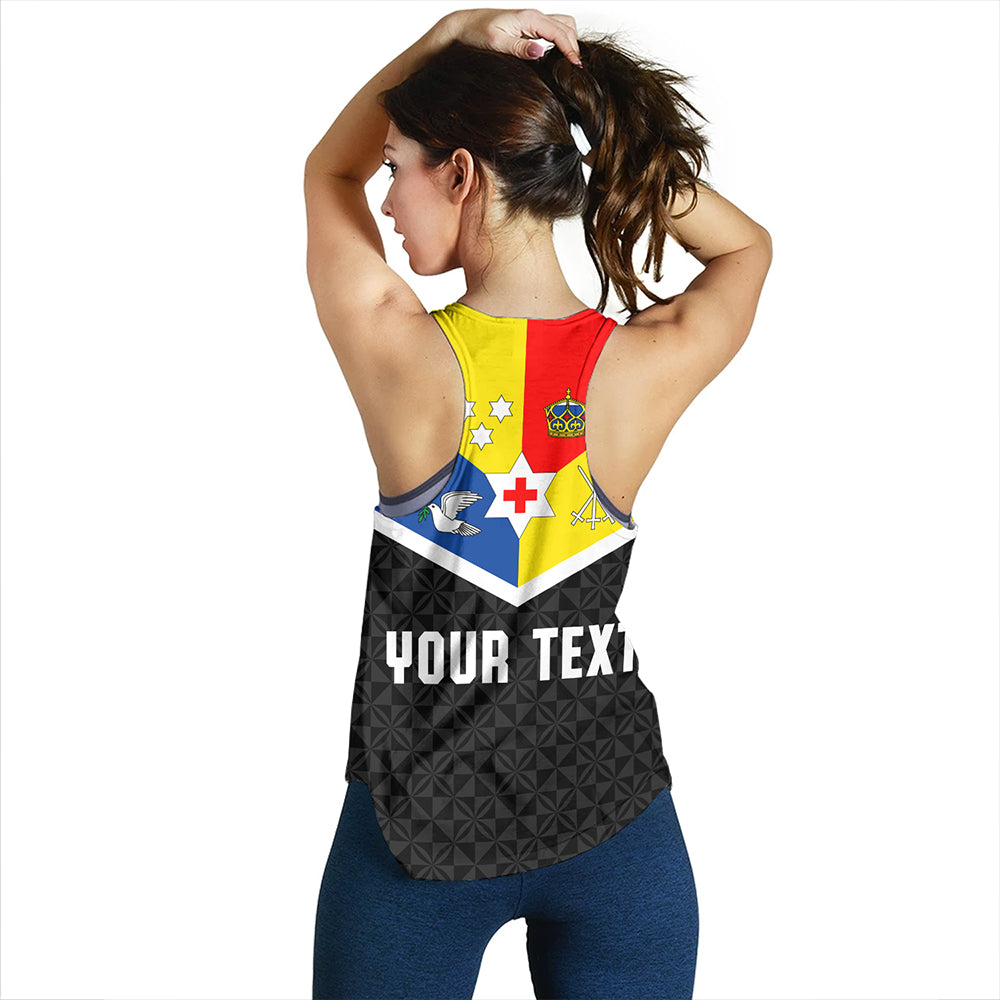 Tonga Women Tank Custom Coat Of Arm Sport Style