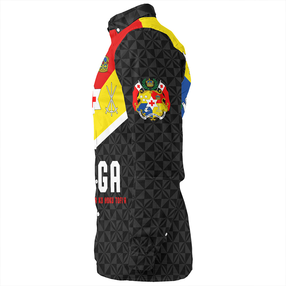 Tonga Long Sleeve Shirt Custom Coat Of Arm Sport Style