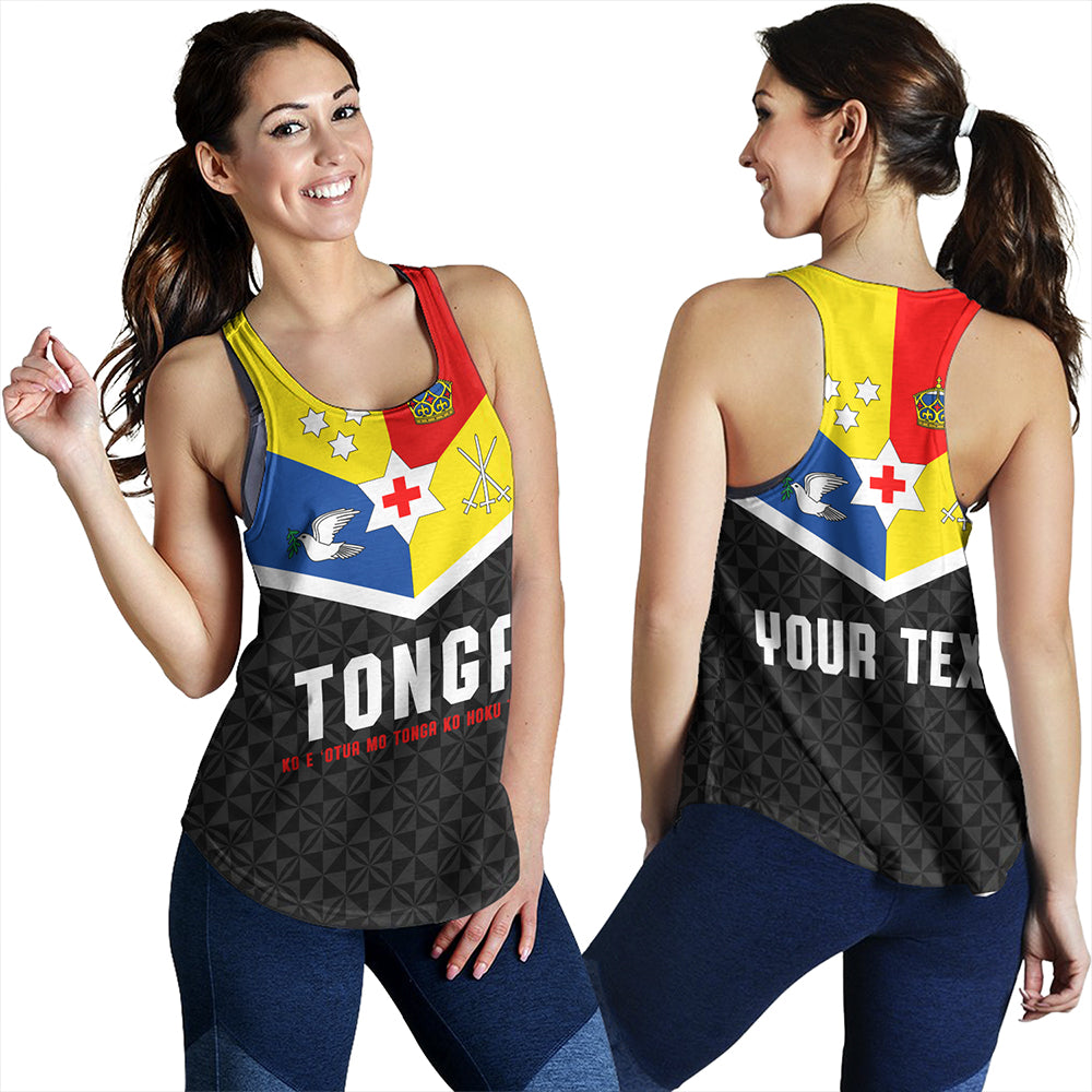 Tonga Women Tank Custom Coat Of Arm Sport Style