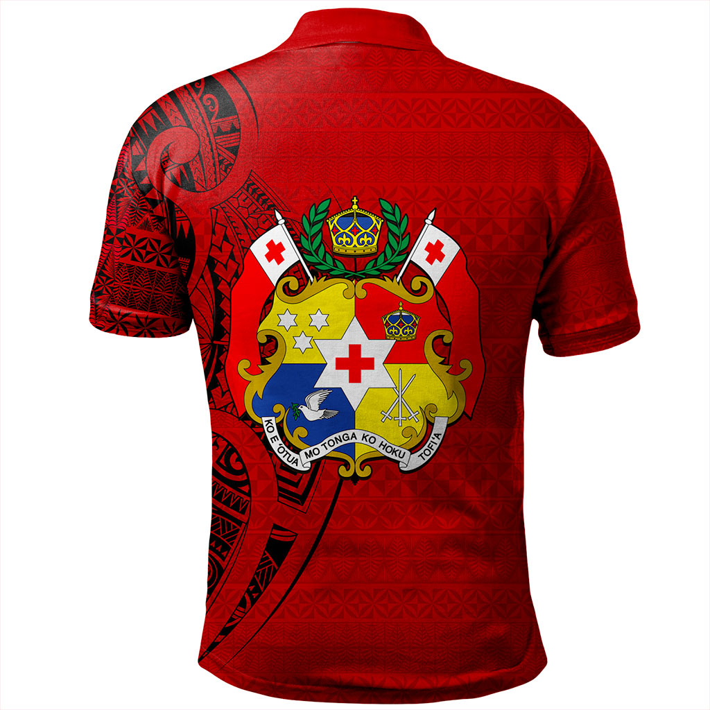 Tonga Polo Shirt Coat Of Arms Tribal Polynesian