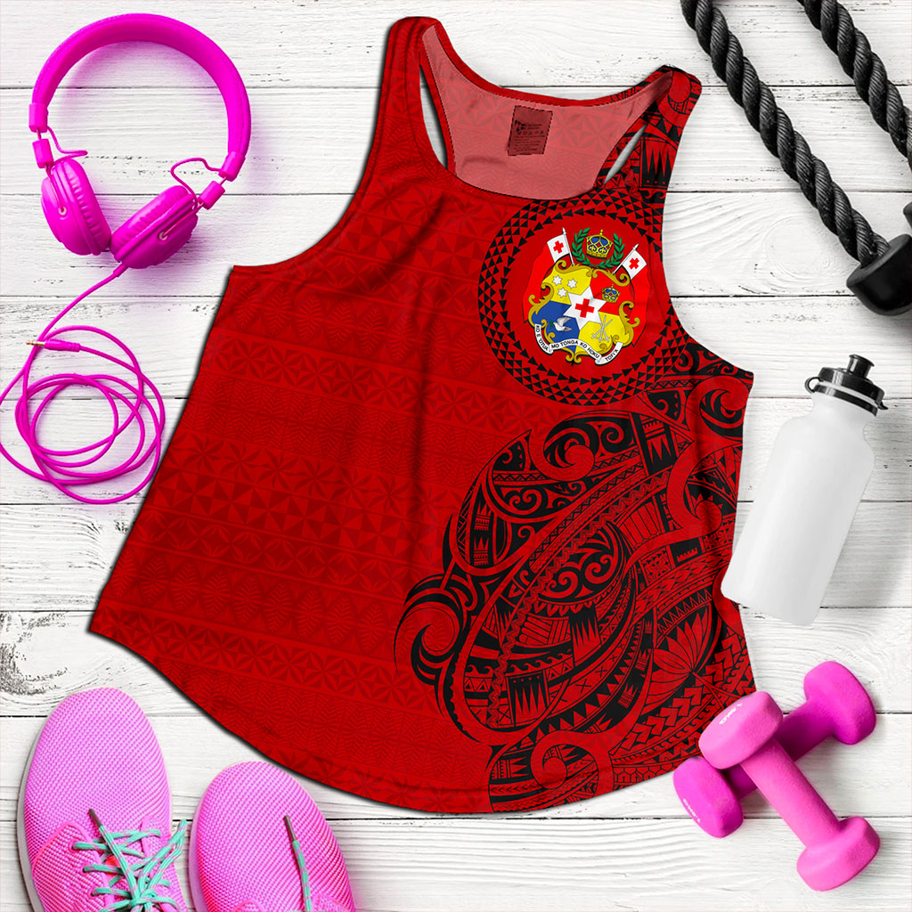 Tonga Women Tank Coat Of Arms Tribal Polynesian