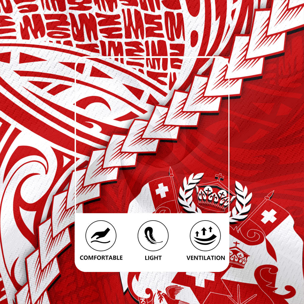 Tonga Rugby Jersey Lauhala Tribal Coat Of Arms