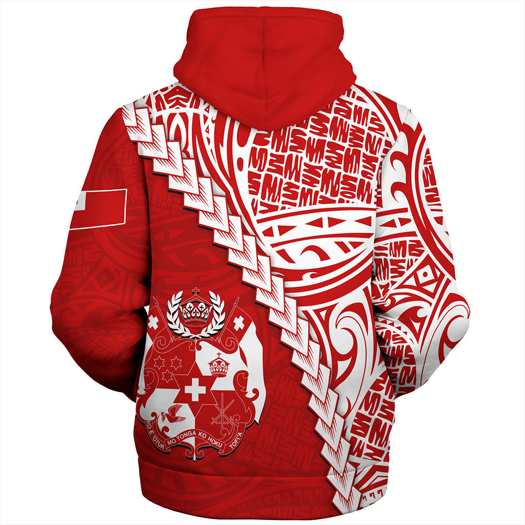 Tonga Sherpa Hoodie Lauhala Tribal Coat Of Arms