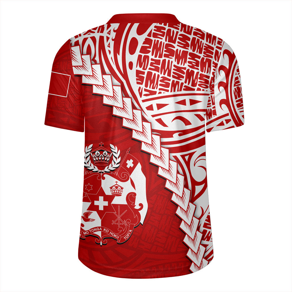 Tonga Rugby Jersey Lauhala Tribal Coat Of Arms