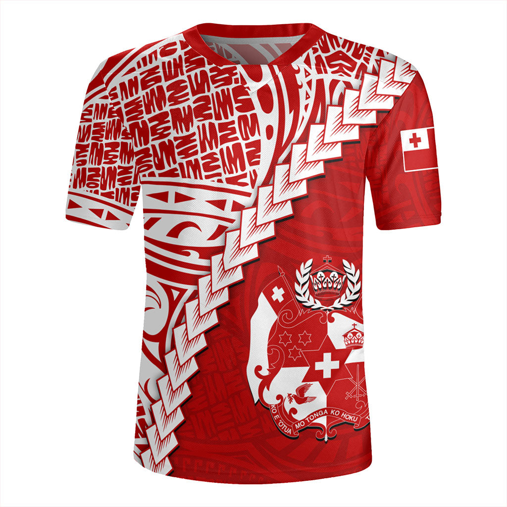 Tonga Rugby Jersey Lauhala Tribal Coat Of Arms