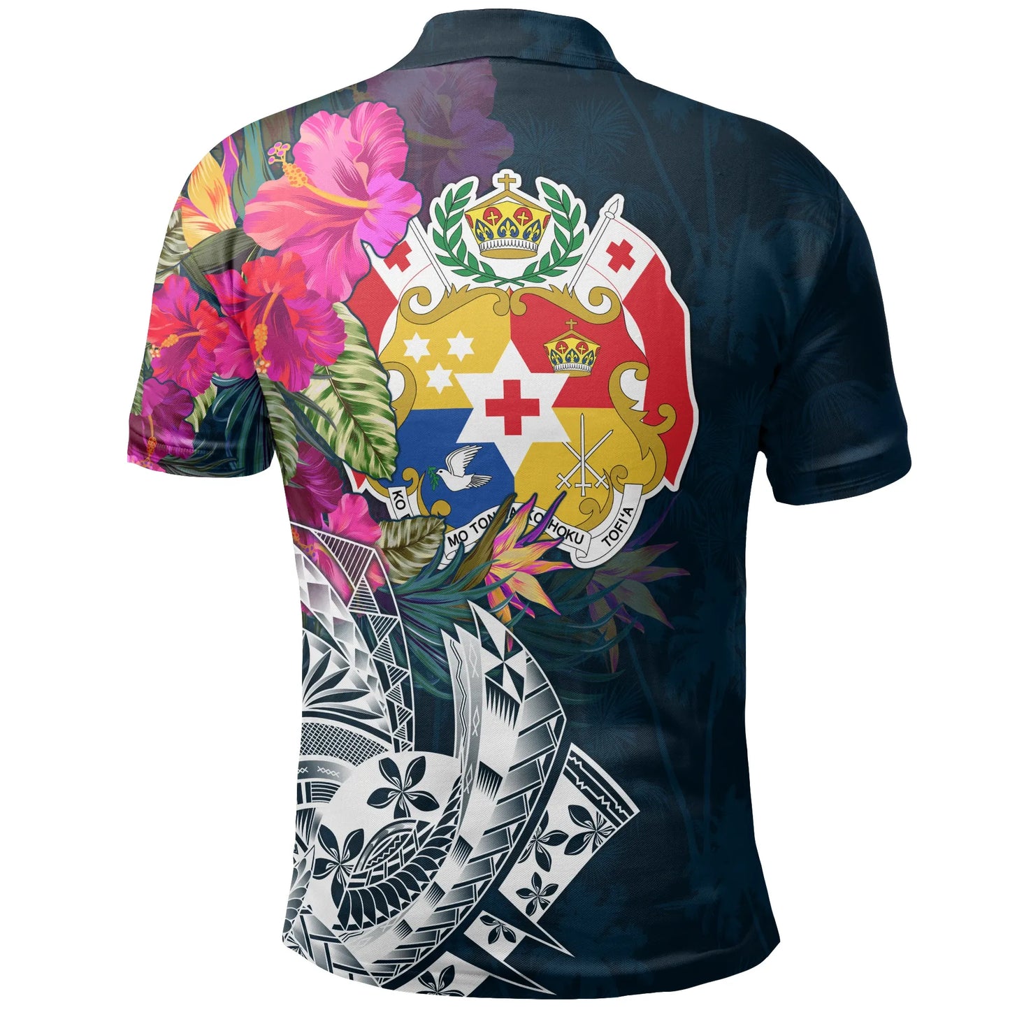 Tonga Custom Personalised Polo Shirt - Summer Vibes