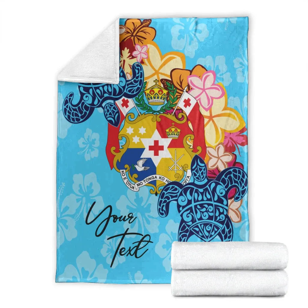 Tonga Custom Personalised Premium Blanket - Tropical Style