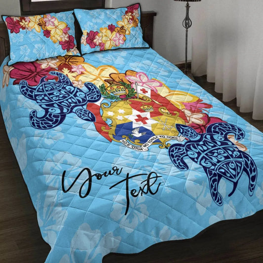 Tonga Custom Personalised Quilt Bed Set - Tropical Style