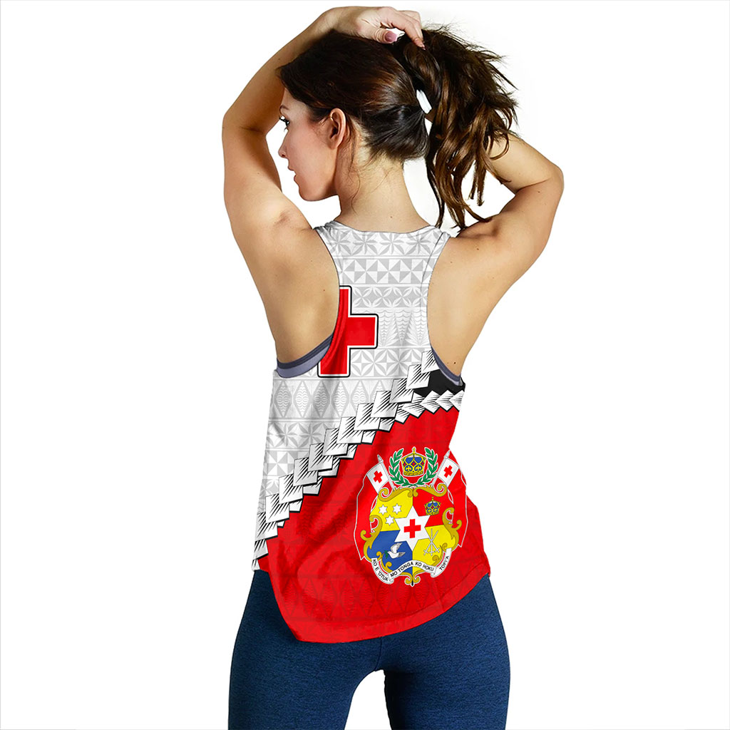 Tonga Women Tank Design Flag With Ngatu Pattern