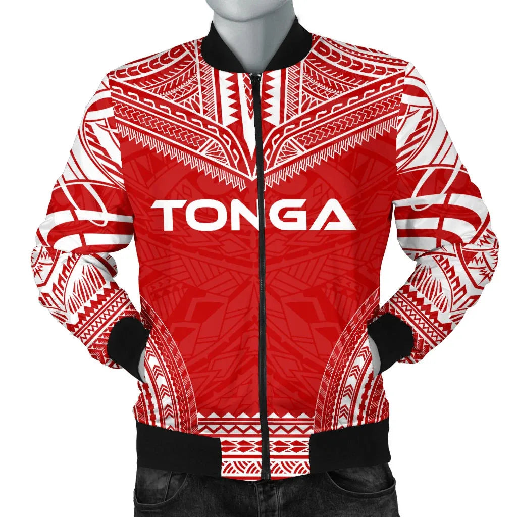 Tonga Flag Polynesian Chief Bomber Jacket