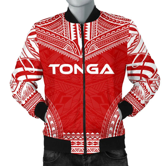 Tonga Flag Polynesian Chief Bomber Jacket