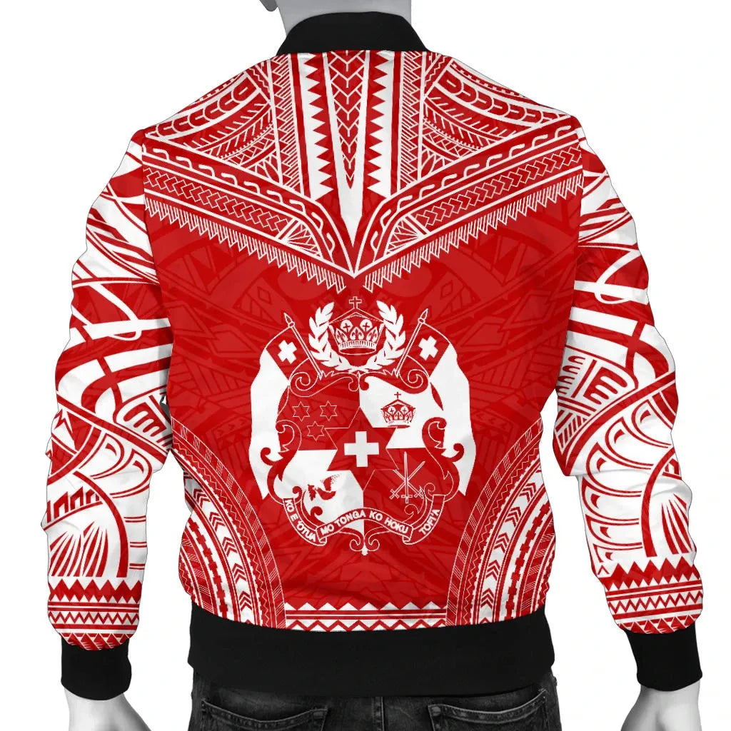Tonga Flag Polynesian Chief Bomber Jacket