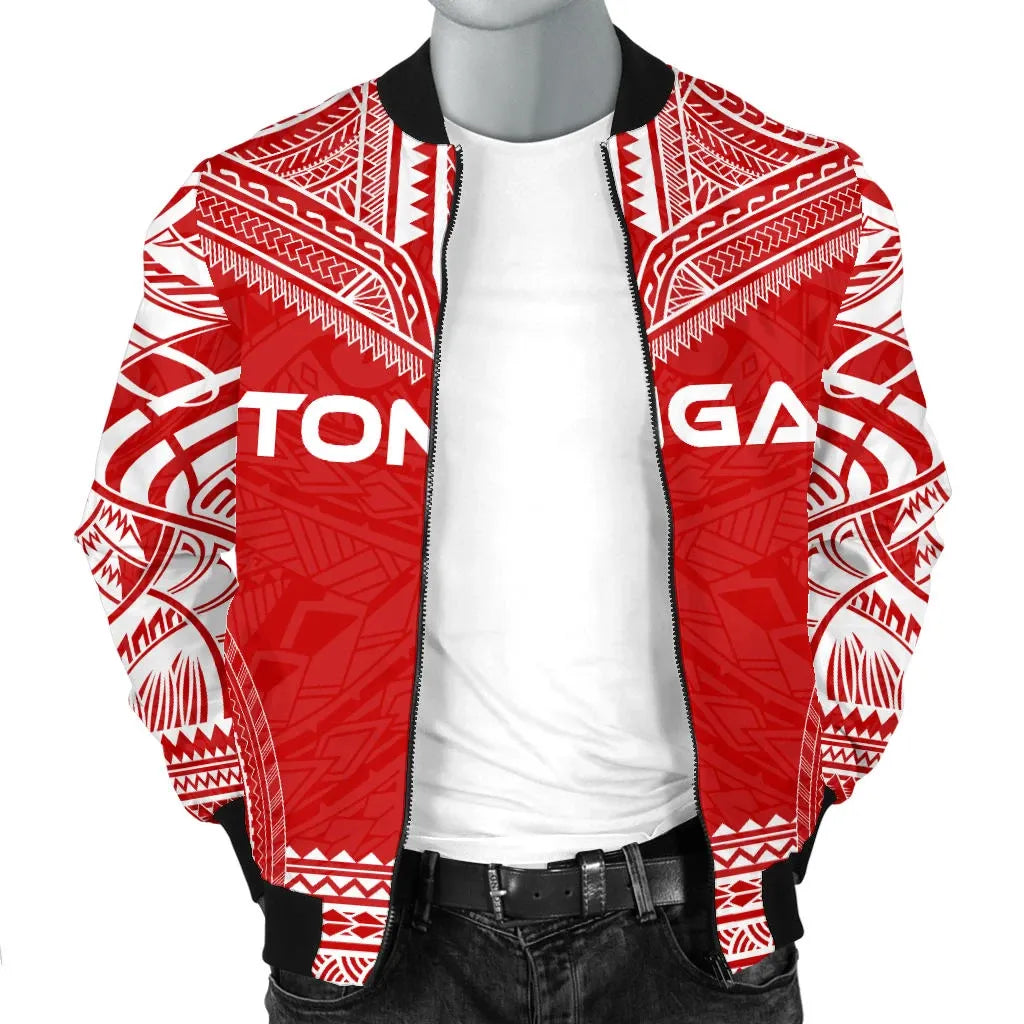 Tonga Flag Polynesian Chief Bomber Jacket