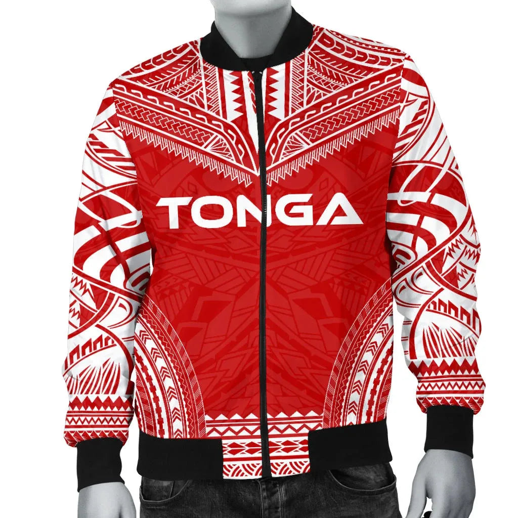Tonga Flag Polynesian Chief Bomber Jacket