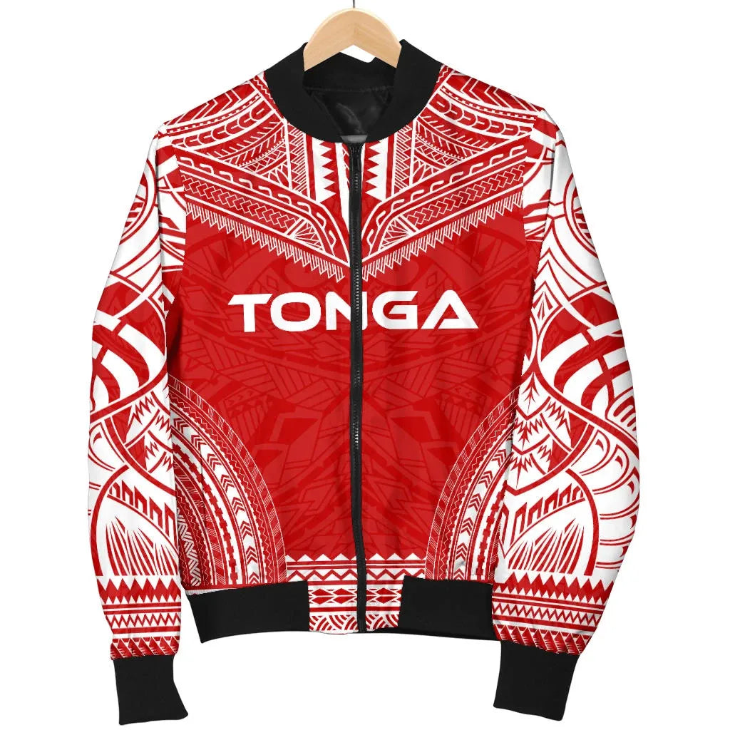 Tonga Flag Polynesian Chief Bomber Jacket