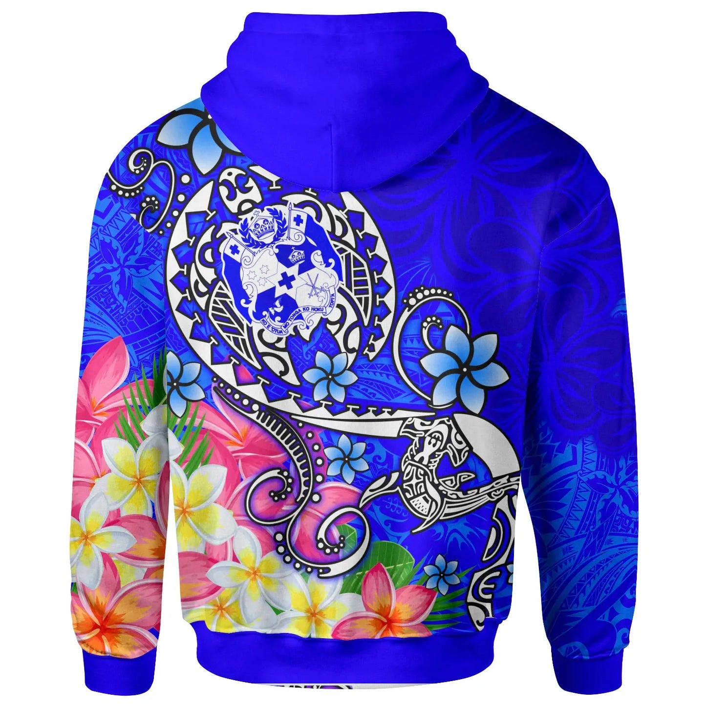 Tonga Hoodie - Turtle Plumeria (COLOR)