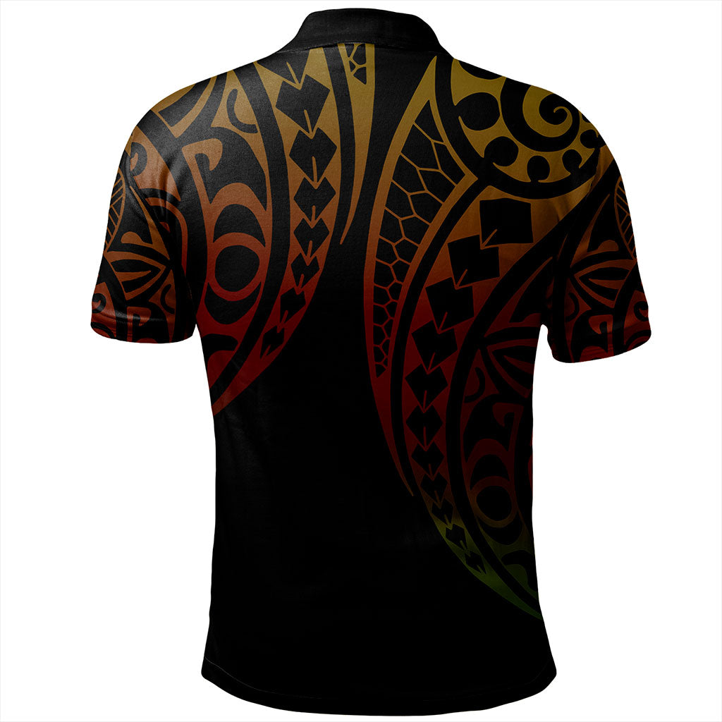Tonga Polo Shirt Kakau Style