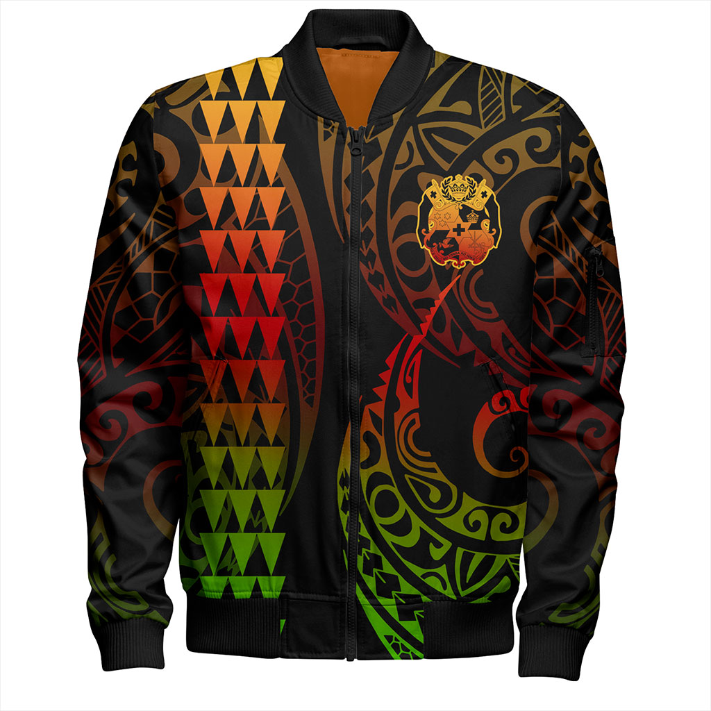 Tonga Bomber Jacket Kakau Style