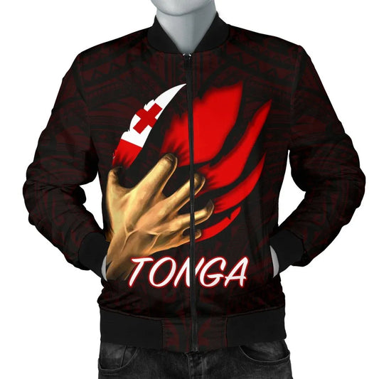 Tonga Bomber Jacket - Tonga In Me (Red)