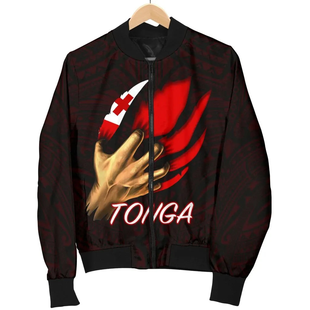 Tonga Bomber Jacket - Tonga In Me (Red)