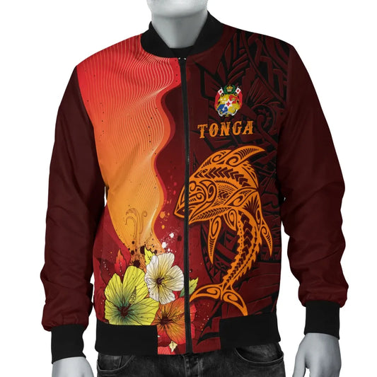 Tonga Bomber Jacket - Tribal Tuna Fish