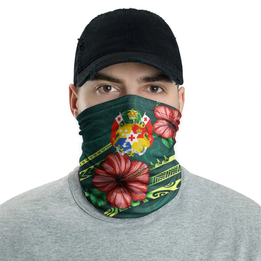 Tonga Neck Gaiter - Hibiscus With Seal