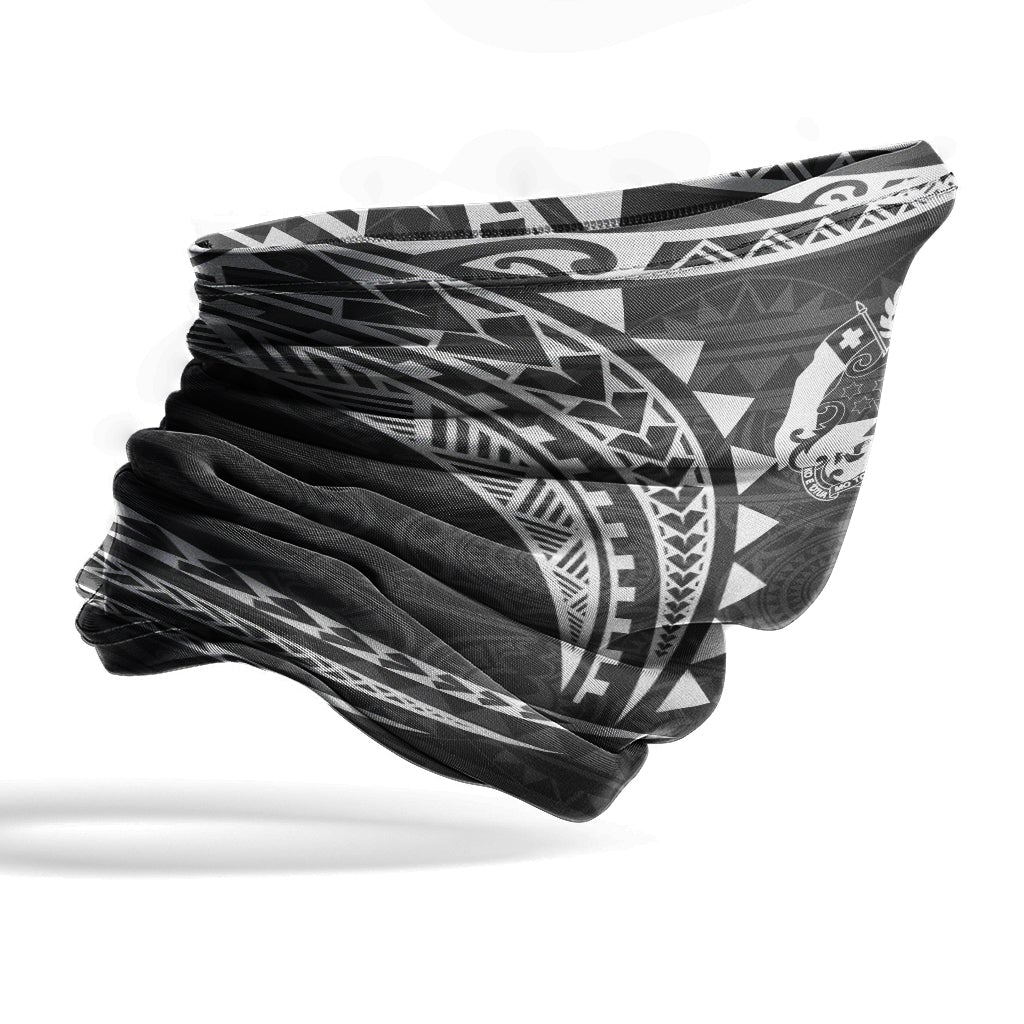 Tonga Neck Gaiter - Tribal Pattern White