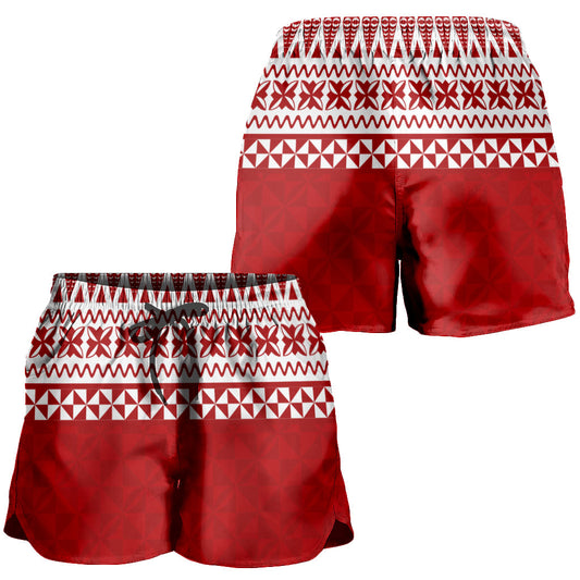 Tonga Women Shorts Ngatu Pattern Design