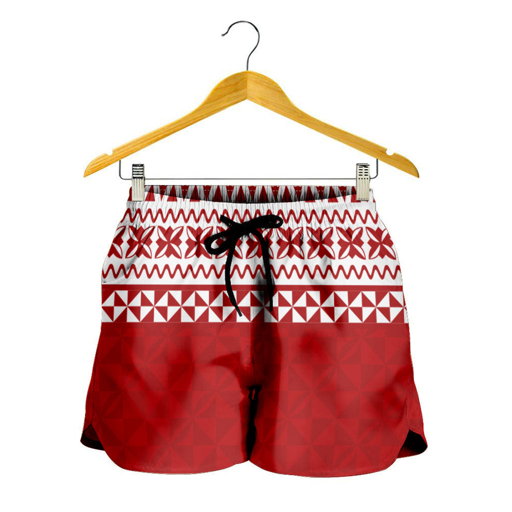 Tonga Women Shorts Ngatu Pattern Design