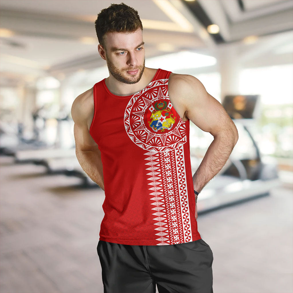 Tonga Tank Top Ngatu Tribal Pattern