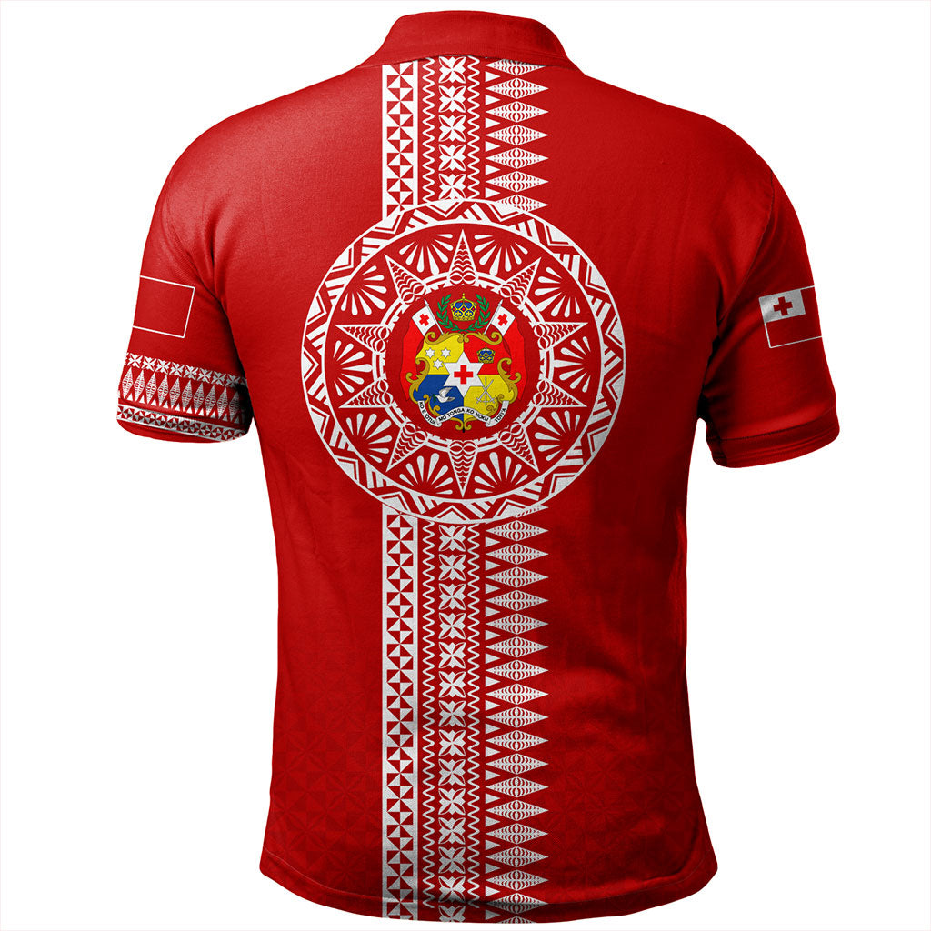 Tonga Polo Shirt Ngatu Tribal Pattern