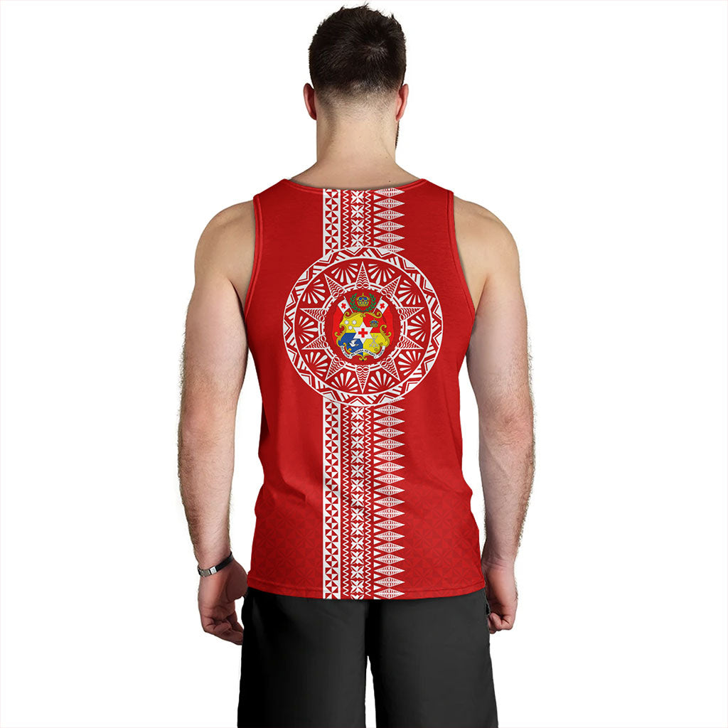 Tonga Tank Top Ngatu Tribal Pattern