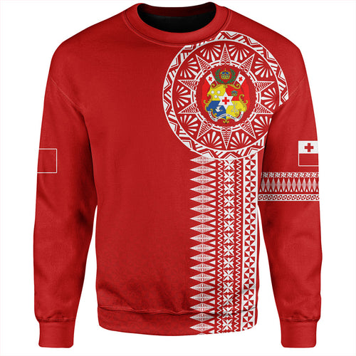 Tonga Sweatshirt Ngatu Tribal Pattern