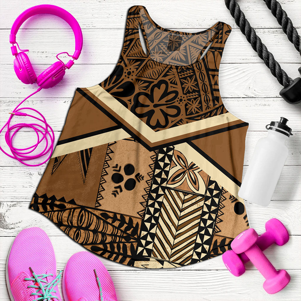 Tonga Women Tank Ngatu Pattern Siapo