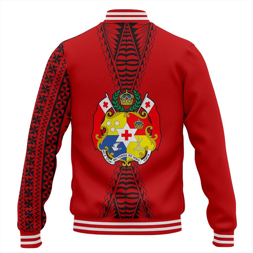 Tonga Baseball Jacket Tattoo Ngatu Pattern Style