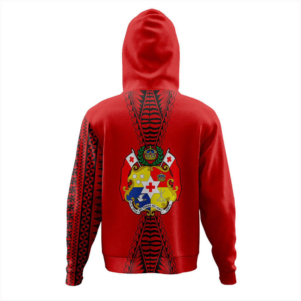 Tonga Hoodie Tattoo Ngatu Pattern Style