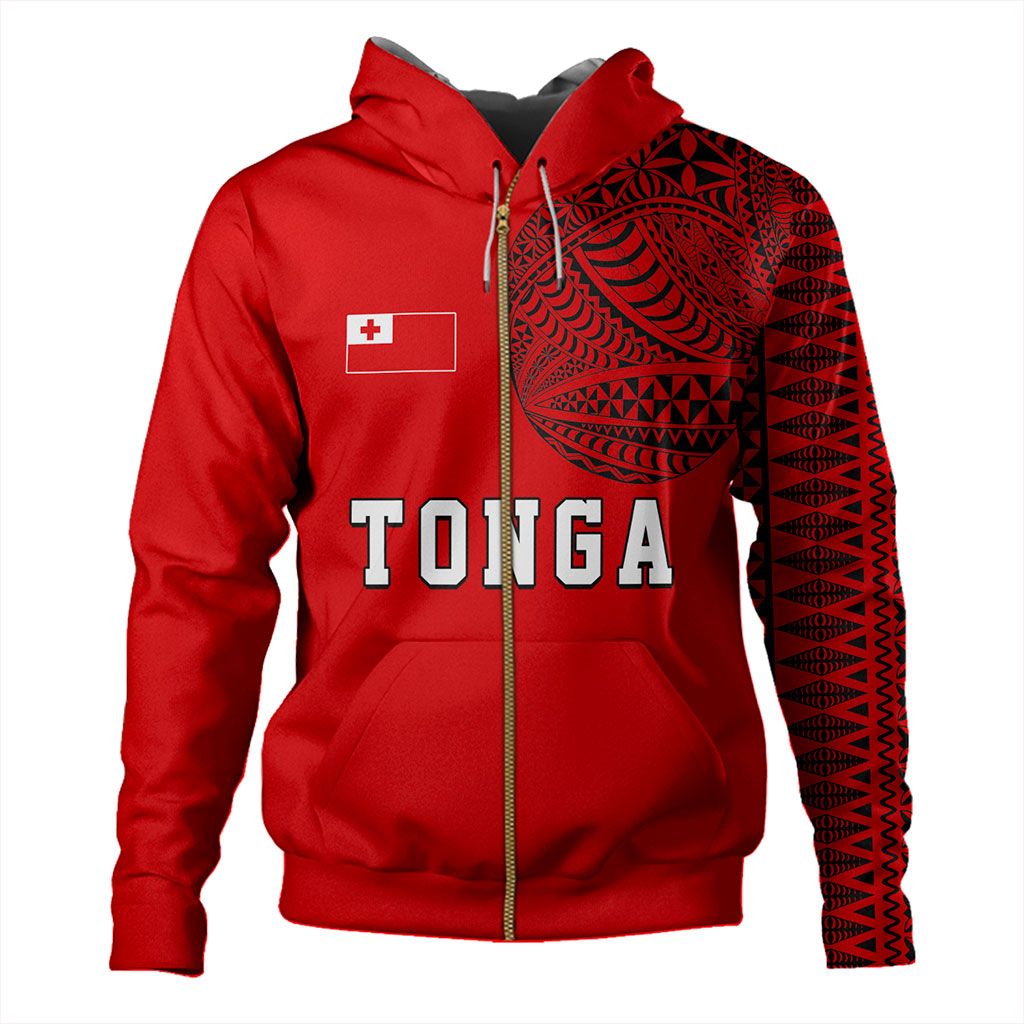 Tonga Hoodie Tattoo Ngatu Pattern Style