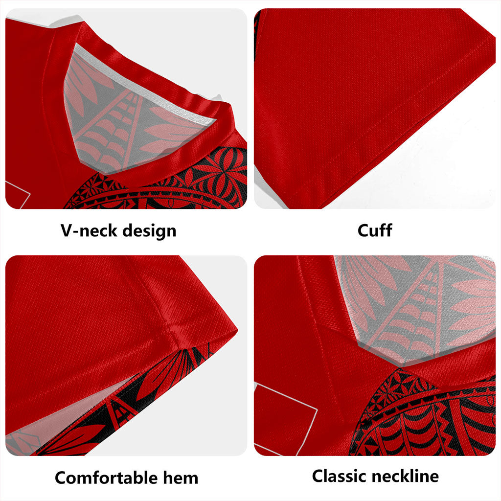 Tonga Rugby Jersey Tattoo Ngatu Pattern Style