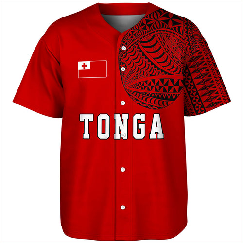 Tonga Baseball Shirt Tattoo Ngatu Pattern Style
