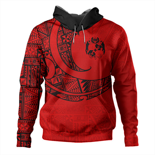 Tonga Hoodie Custom Ngatu Tribal Tattoo Style